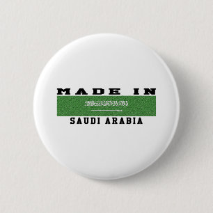 Saudi Arabia Made In Designs 6 Cm Round Badge