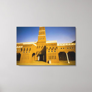 Saudi Arabia, Riyad, Mosque of Al Diriya Canvas Print