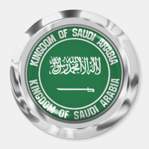 Saudi Arabia Round Emblem Magnet