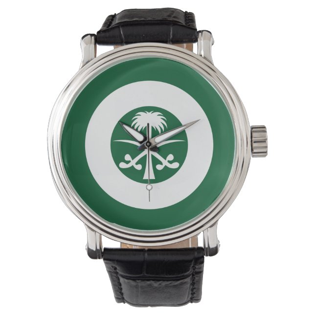 Saudi Arabia roundel country flag symbol army avia Watch (Front)
