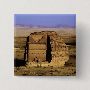 Saudi Arabia, site of Madain Saleh, ancient 15 Cm Square Badge