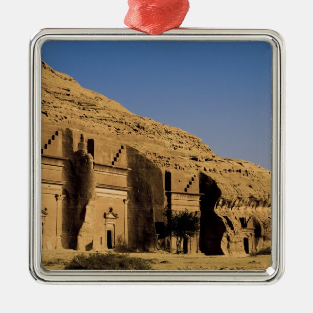 Saudi Arabia, site of Madain Saleh, ancient 2 Metal Tree Decoration (Front)