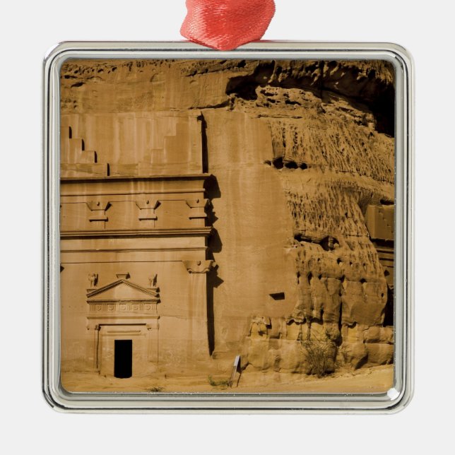 Saudi Arabia, site of Madain Saleh, ancient 3 Metal Tree Decoration (Front)