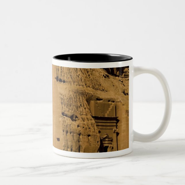 Saudi Arabia, site of Madain Saleh, ancient 3 Two-Tone Coffee Mug (Right)