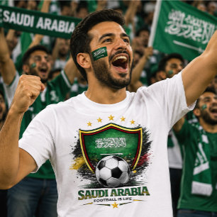 Saudi Arabia Soccer Fan Saudi Football World Cup T-Shirt