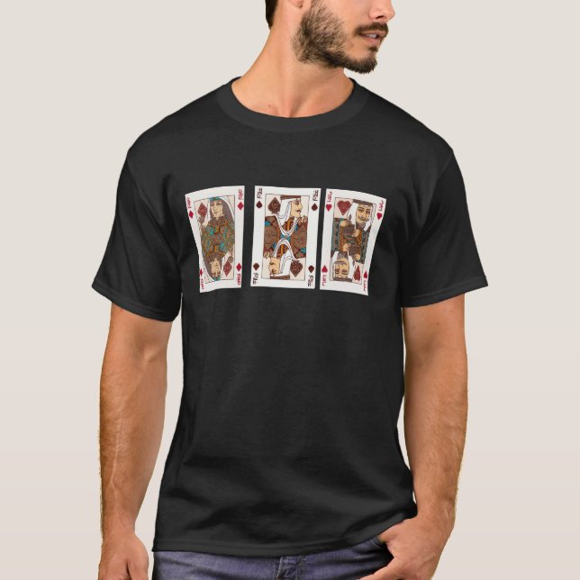 saudi cards game t shirt (Front)