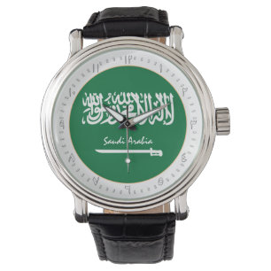 Saudi Flag & Saudi Arabia trendy fashion /design Watch