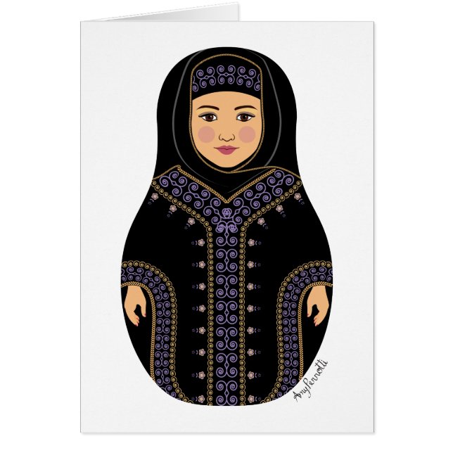Saudi Matryoshka Card (Front)