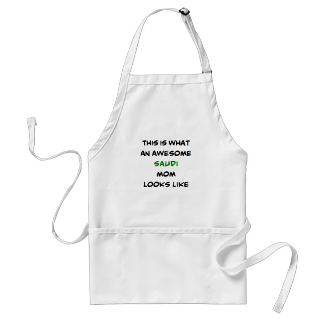 saudi mom, awesome standard apron (Front)