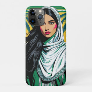 "Saudi Pop Queen – Bold Heritage Art for National iPhone 11 Pro Case