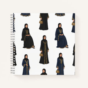 Saudi Women in Abayas Notebook