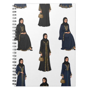 Saudi Women in Abayas Notebook