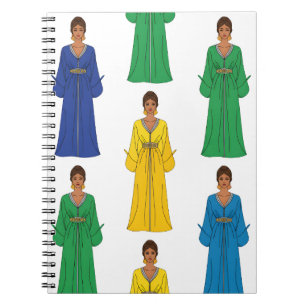 Saudi Women in Colourful dress Notebook