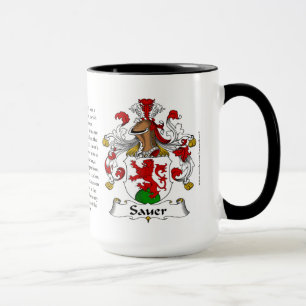 Sauer Family Coat of Arms Mug