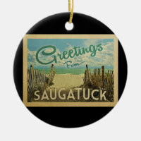 Saugatuck Beach Vintage Travel