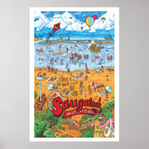 Saugatuck (Day) Large Poster