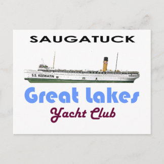 Saugatuck Douglas Michigan Yacht Club Great Lakes Postcard