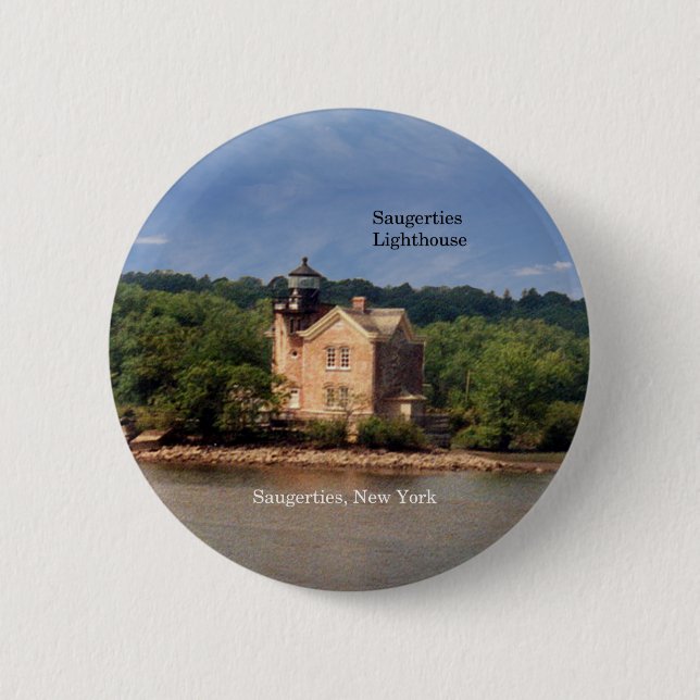 Saugerties Lighthouse button (Front)