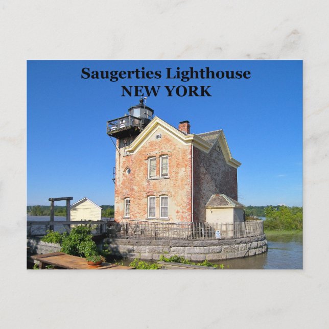 Saugerties Lighthouse, New York Postcard (Front)