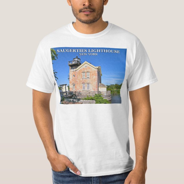 Saugerties Lighthouse, New York T-Shirt (Front)