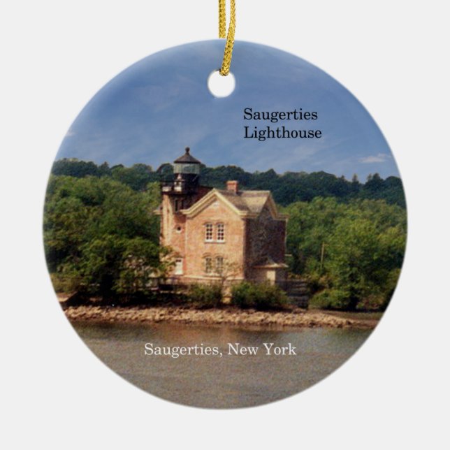 Saugerties Lighthouse ornament (Front)