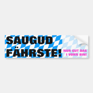 Saugud fahren Pink Bumper Sticker