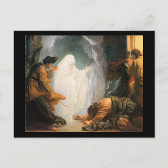 Saul and the Witch of Endor, by Benjamin West Postcard (Front)