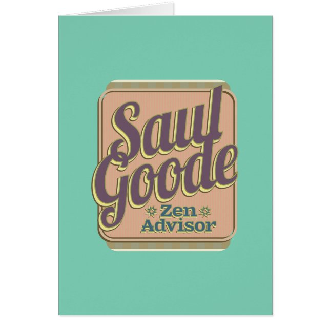Saul Goode Zen Advisor Aqua BG Card (Front)