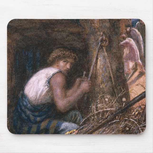 Saul Hiding among the Stuff, 1866 Mouse Mat (Front)