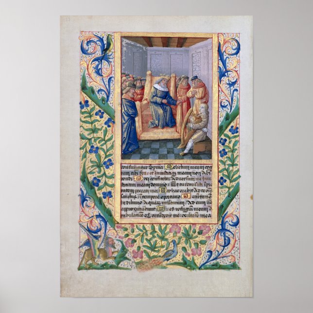 Saul listening to David play the harp Poster (Front)