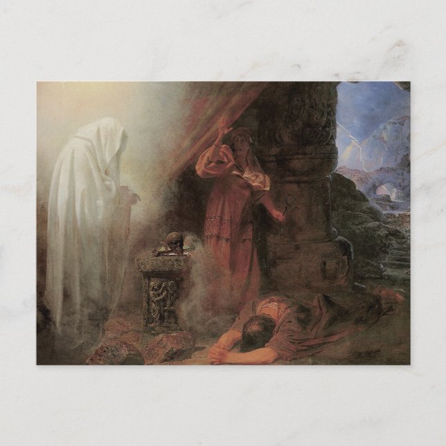 Saul & the Witch of Endor Postcard (Front)