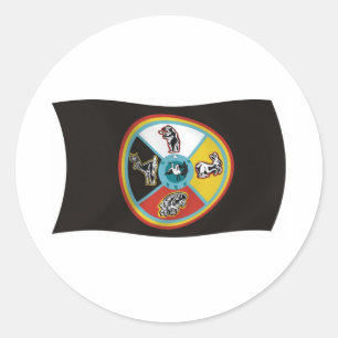 Sault Ste. Marie Tribe Flag Sticker