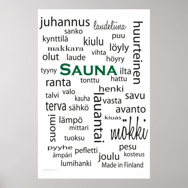 Sauna juliste — poster (Front)