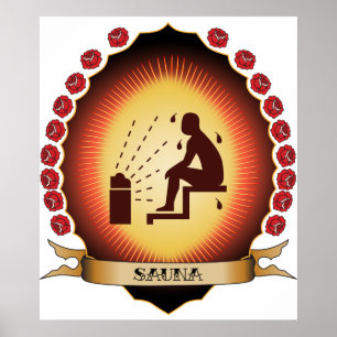 Sauna Mandorla Poster