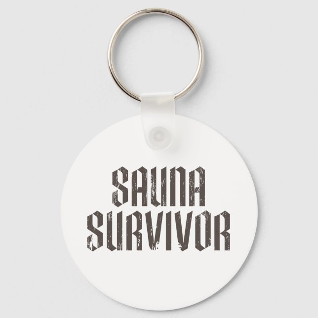 Sauna Survivor 01 Key Ring (Front)