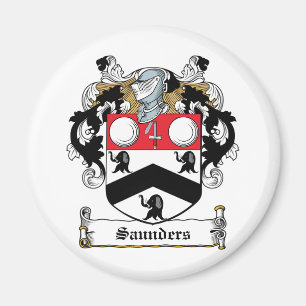 Saunders Family Crest Magnet