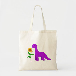 Sauropod and Sunflower Tote Bag