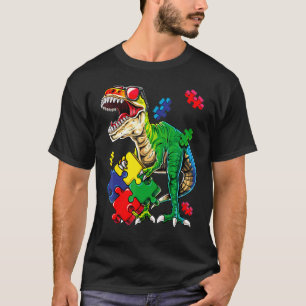 Saurus Dinosaur Saurus Autism Awareness T-Shirt