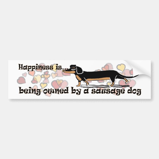 sausage dog bumper sticker (Front)