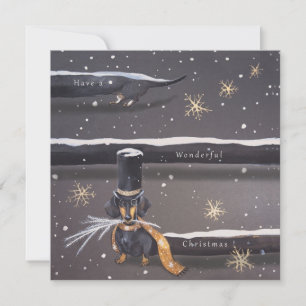 sausage dog christmas card