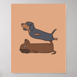 Sausage dog gift   Puppy  Poster