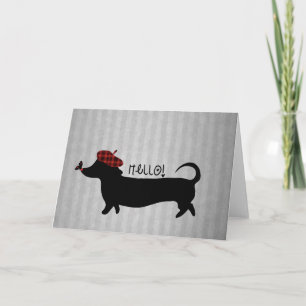Sausage Dog Greeting Card
