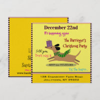 Sausage Dog Happy Christmas Party