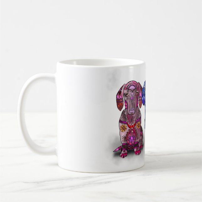 Sausage Dog Lovers Coffee Mug (Left)