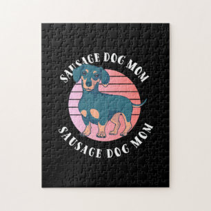 Sausage Dog Mom Jigsaw Puzzle