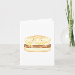 Sausage,Egg And Cheese Sandwich Card