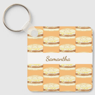 Sausage,Egg And Cheese Sandwich Key Ring