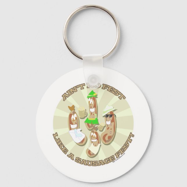 Sausage Fest! Key Ring (Front)