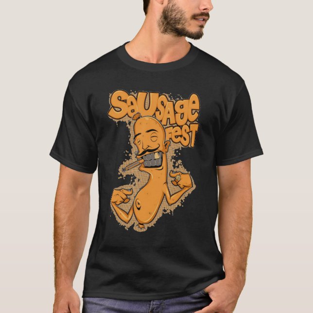 Sausage fest streetwear t-shirt (Front)