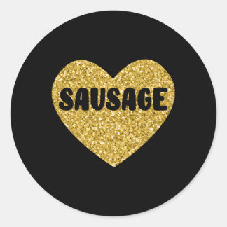 Sausage I Love Sausage Food Meat Classic Round Sticker